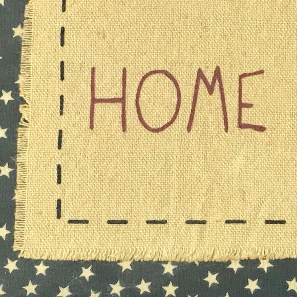 HOME SWEET HOME Wall Plaque Americana Country Farmhouse Wood Frame Patriotic - Picture 6 of 12